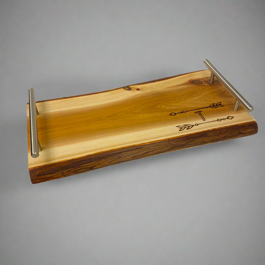 "Arrows" Initialed Cedar Plank Serving Tray